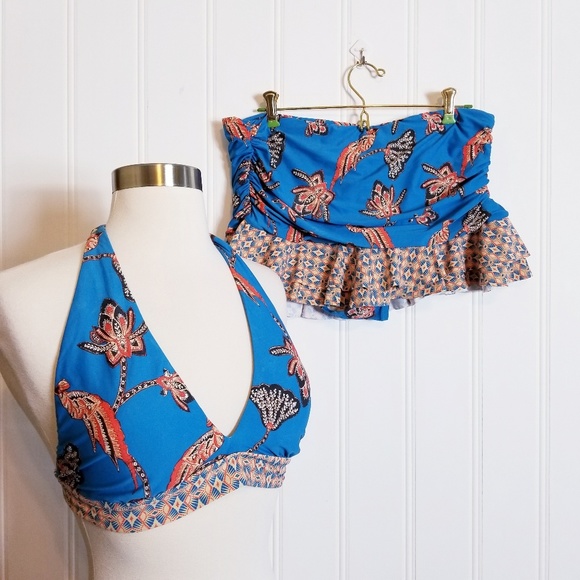 Anthropologie Other - Anthropology Mermaid Ruffled/Ruched Skirt Bikini